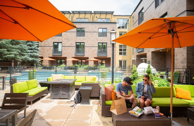 Patio at Limelight Hotel.