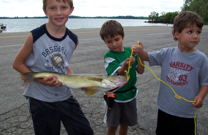 Fishing at Ten Mile Lake Resort.