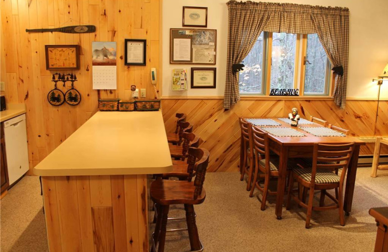 Vacation rental kitchen at Big Powderhorn Lodging.