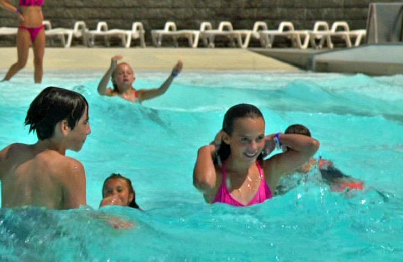 Swimming in the pool at The Country Place Resort.
