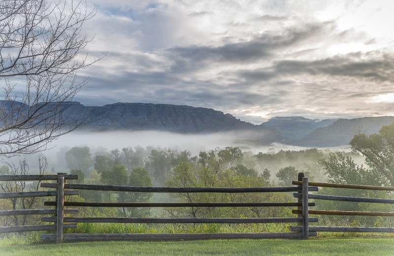 Mountain view at The Hideout Lodge and Guest Ranch.