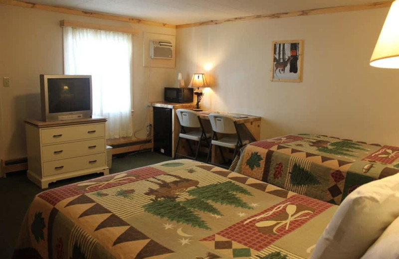 Guest room at Vacationland Inn.