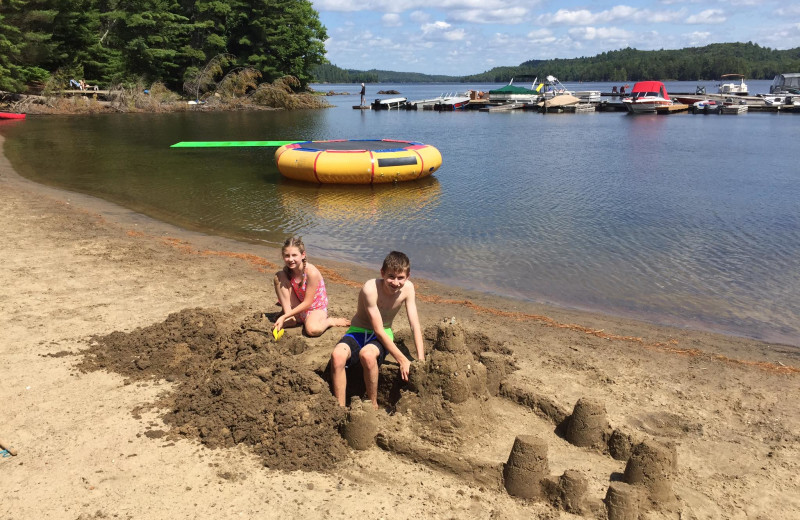 Beach at Little Hawk Resort 