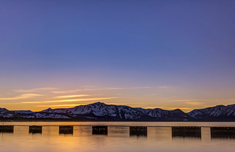 Lake view at South Lake Chalet.