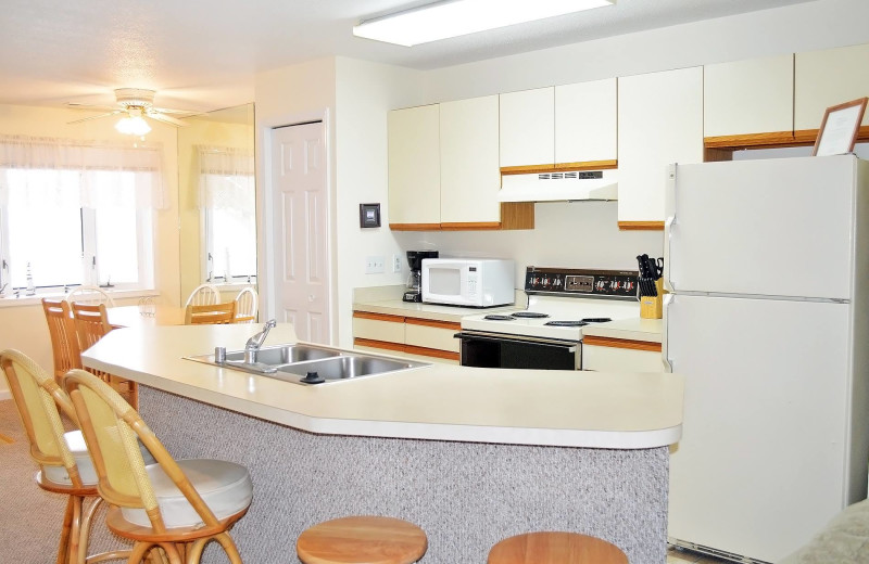 Rental kitchen at Century 21 New Horizon.