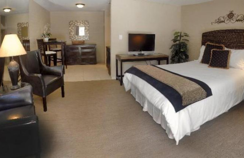 Guest room at Smoke Tree Resort.