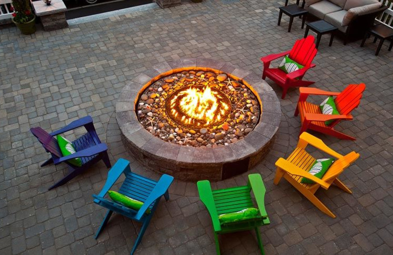 Fire pit at Surfside Hotel and Suites