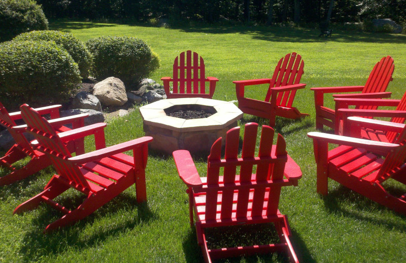 Fire pit at Minnewaska Lodge.