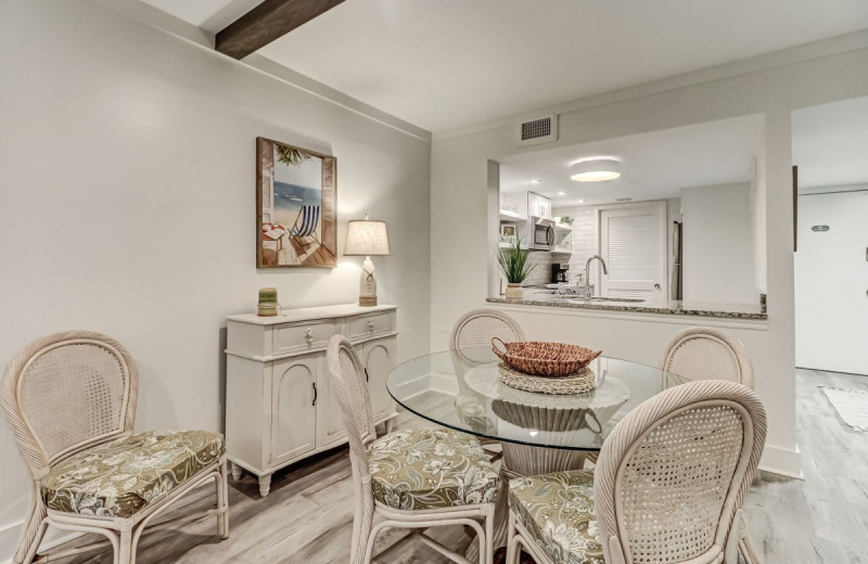 Rental kitchen at Amelia Rentals and Management Services.