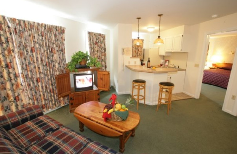 Suite interior at Jiminy Peak Mountain Resort.