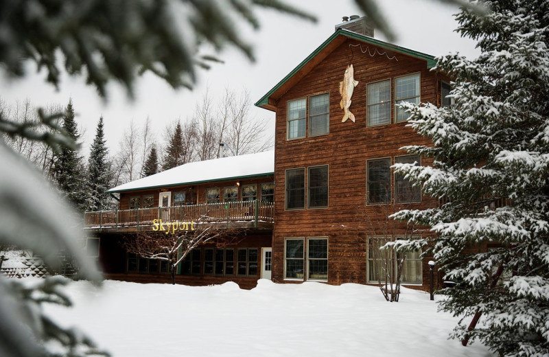 Exterior view of Skyport Lodge.