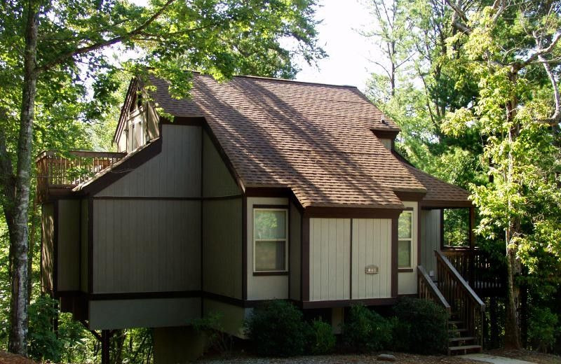 Cabin exterior at Georgia Mountain Rentals.