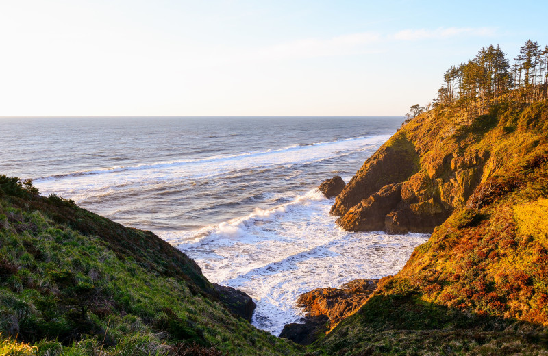 Coastal view at Lighthouse Oceanfront Resort.
