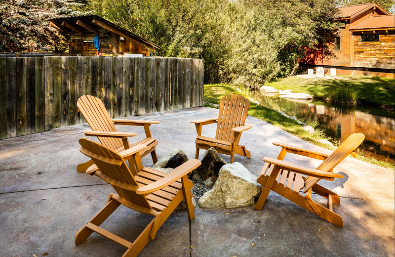 Fire pit at Fireside Resort at Jackson Hole.