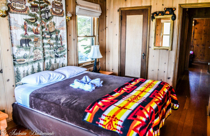 Mansion bedroom at Meeks Bay Resort & Marina.