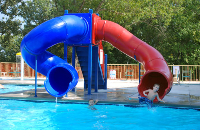 Water slide at Branson Vacation Houses.