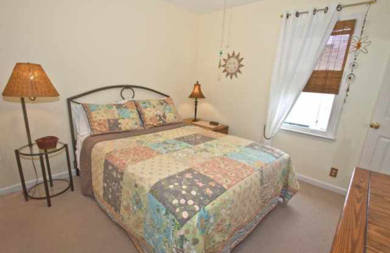 Rental bedroom at Real Escapes Properties.