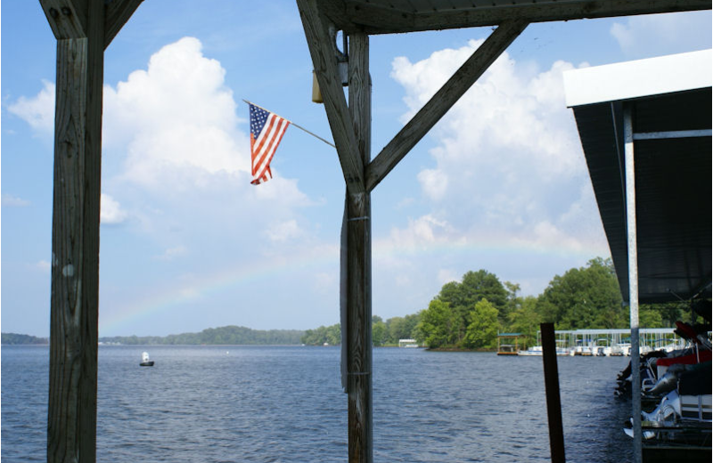 Lake view at Malcolm Creek Resort & Marina.