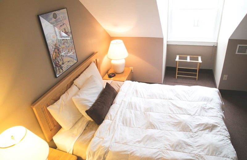 Guest room at Town Square Condominiums.