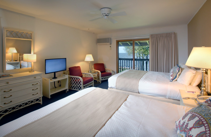 Guest room at The Shallows Resort.