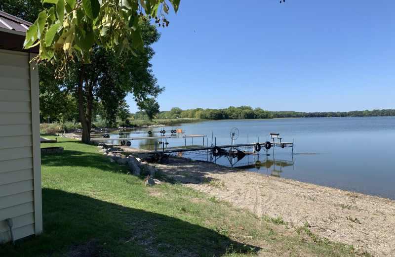 Beach at Ten Mile Lake Resort.