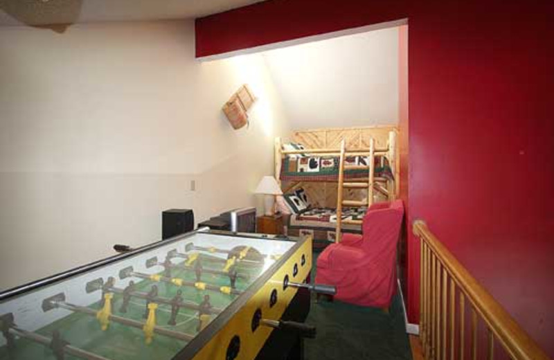 Game Room at Baskins Creek Cabin Rentals