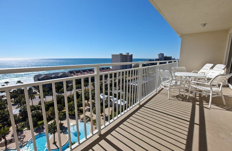 Rental balcony view at Sterling Shores.