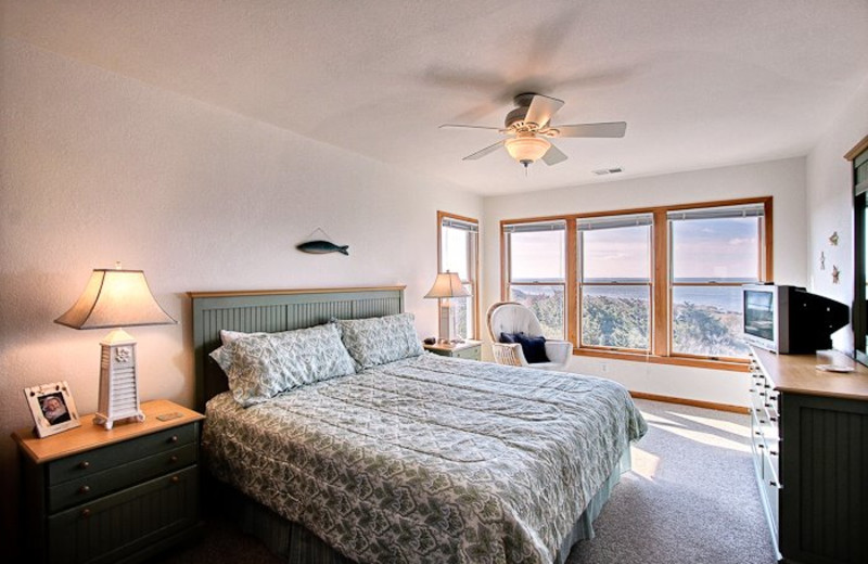 Luxurious Bedroom at Hatteras Realty 