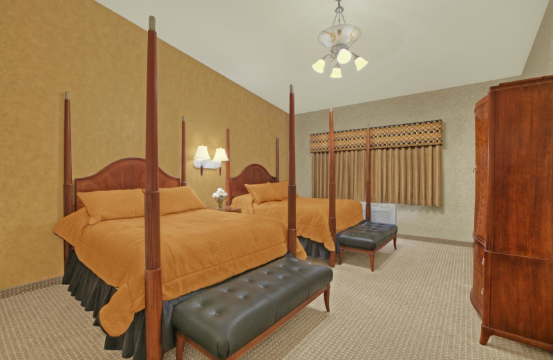 Guest room at Rushmore Express Inn & Family Suites.