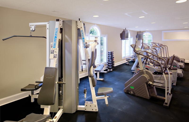 Fitness center at Sea Trail Resort.