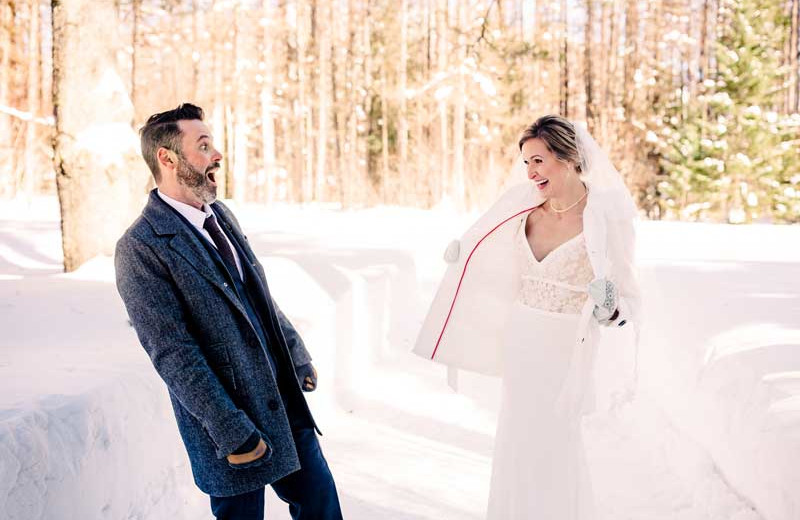 Winter weddings at Izaak Walton Inn.