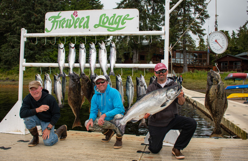 Fishing at The Fireweed Lodge.