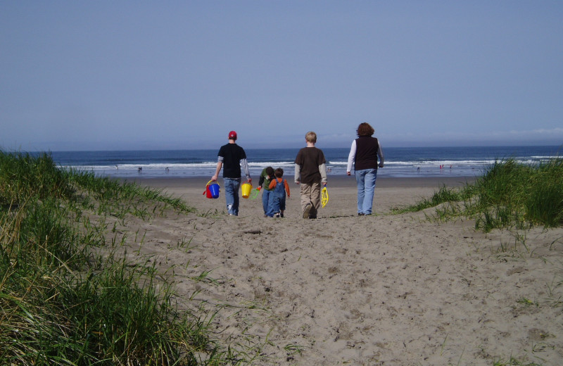 Walk along the beach at Sand & Sea Condominums.