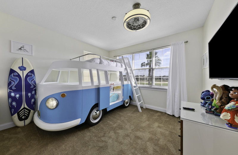 Rental bedroom at Reunion Vacation Homes.