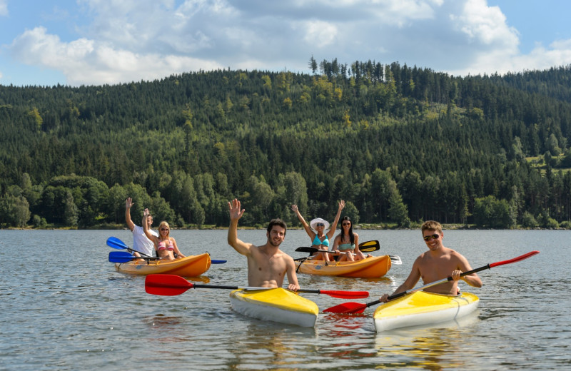 Kayaking at Big Bear Vacations.