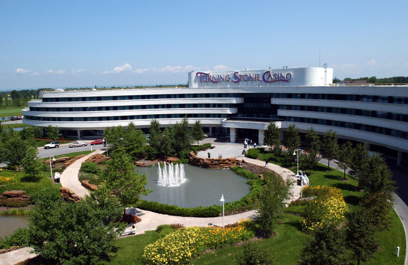 Exterior view of Turning Stone Resort Casino.