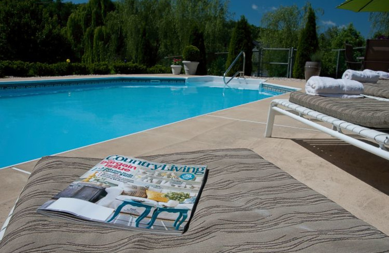 Outdoor pool at Steele's Tavern Manor B&B.