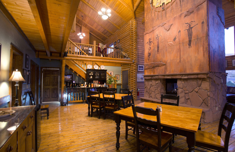 Lodge interior at Castle Valley Outdoors.