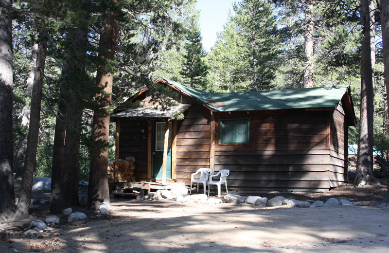 Cabin exterior at Rock Creek Lodge.