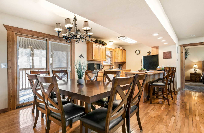 Rental kitchen at Branson Vacation Rentals.