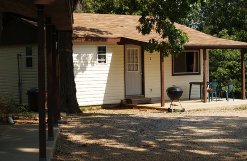 Cabin exterior at Oak Ridge Resort.