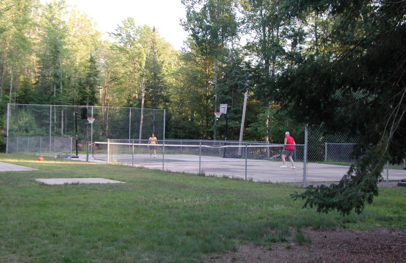 Tennis court at Gypsy Villa Resort.