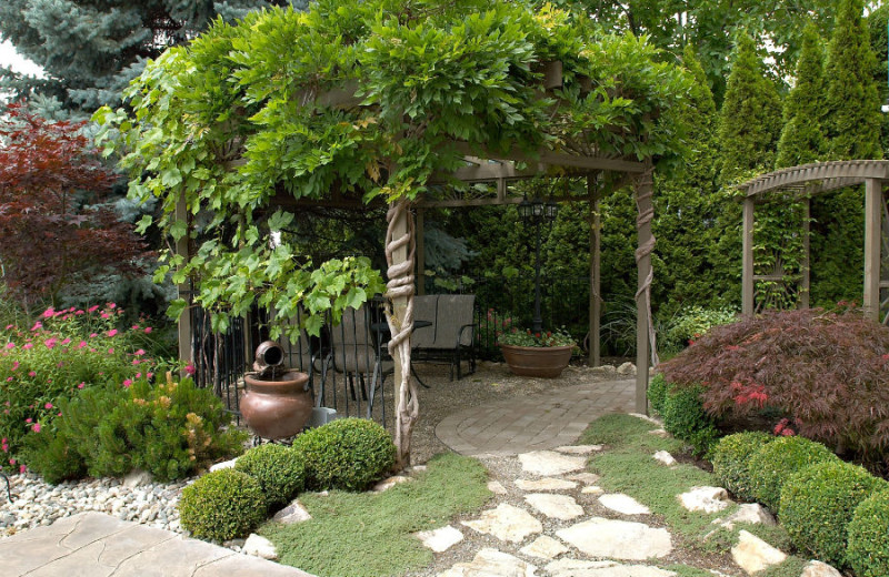 Patio at A Vista Villa Couples Retreat.