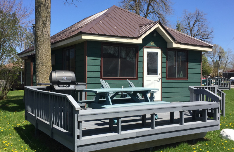 Cabin exterior at Southview Cottages Resort.