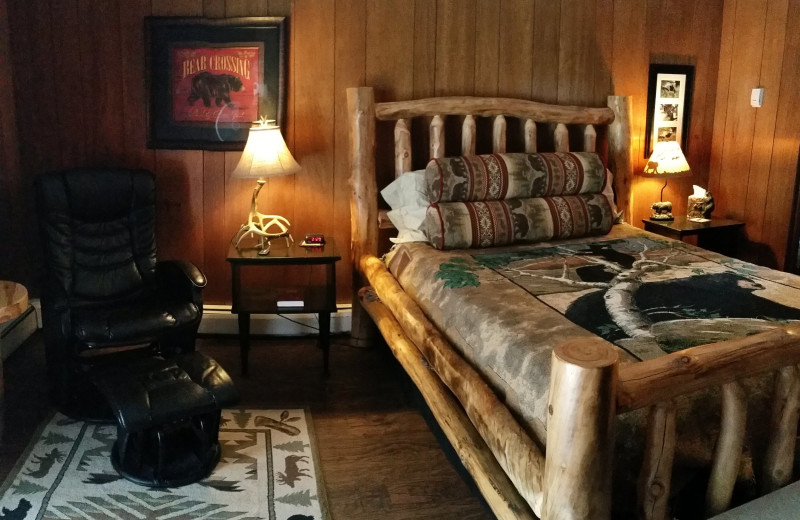 Guest room at The North Face Lodge.