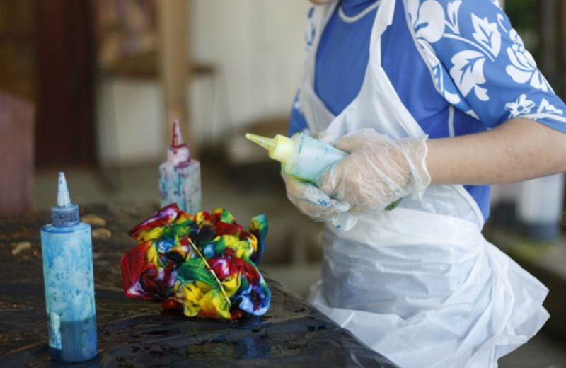 Family Week arts and crafts at Greenhorn Creek Resort.