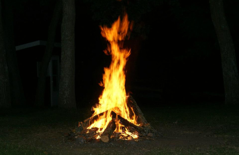 Bonfire at Mallard Bay Resort.