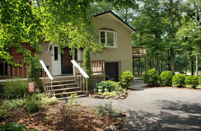 Cottage exterior at Greenbrier River Retreat.