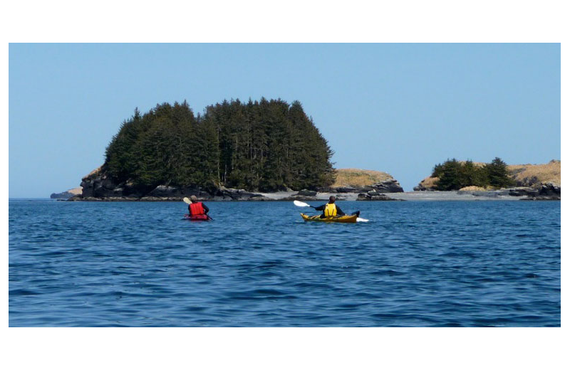 Kayaking at Afognak Wilderness Lodge.