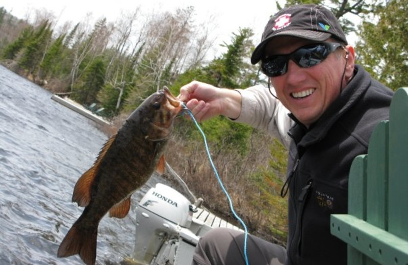 Fishing at Bearskin Lodge.